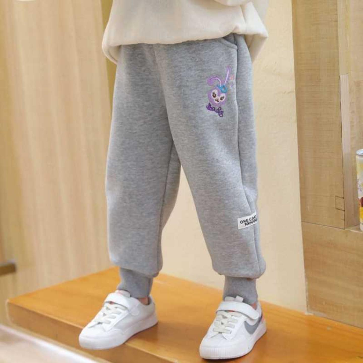 女童加绒加厚春季休闲卫裤｜特厚图片