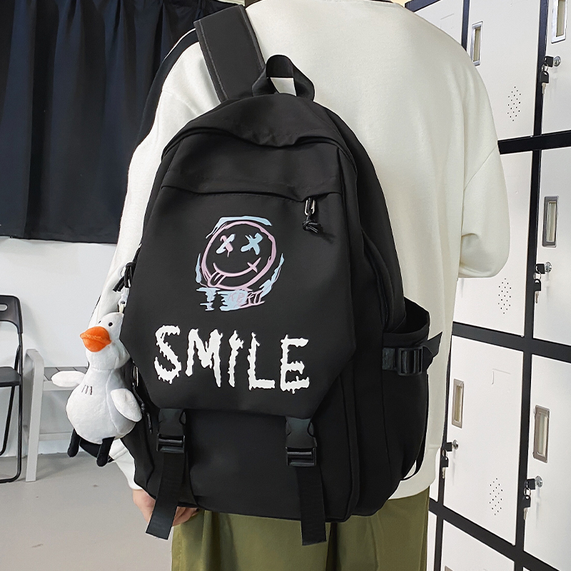 书包男生初中生高中大容量双肩包2025新款简约背包超轻减负双肩背包青少年高颜值大容量潮流中学生学生双肩包