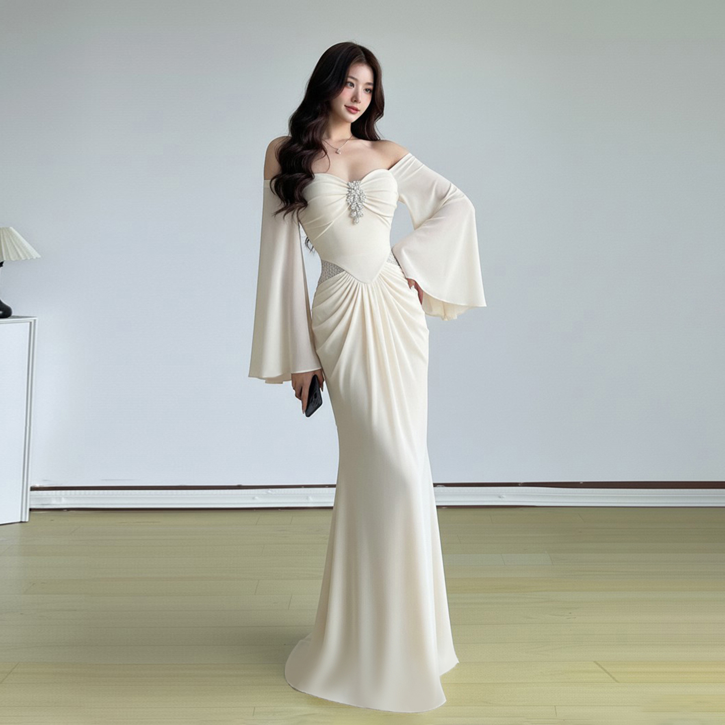 宴会女主名媛千金风礼服连衣裙