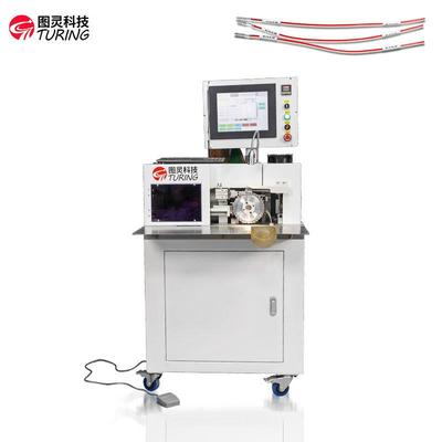 图灵半自动电子连接线基板端子线ACDC线自动穿印字号码管一体机