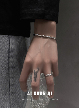 男潮ins小众设计感嘻哈饰品手链