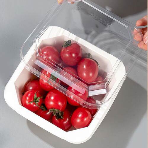 一次性牛皮纸八角盒甜品沙拉便当轻食打包盒外卖食品级果切八角碗