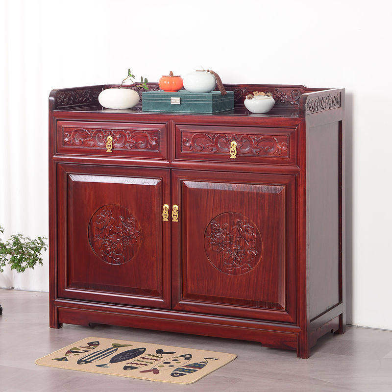 茶柜茶水柜实木储物柜家用置物架茶桌侧边柜侧柜办公室小型茶叶柜