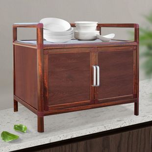 加厚简易铝合金橱柜碗柜家用厨房柜子简易煤气灶台柜储物置物柜