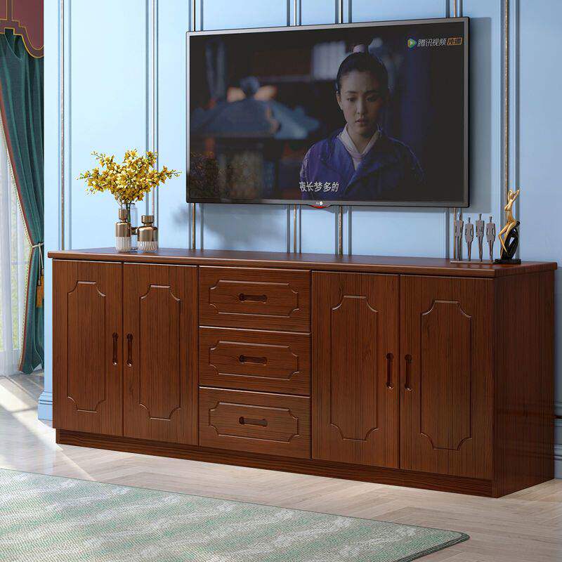 实木电视柜现代简约客厅高柜储物柜子地柜卧室餐边柜松木电视机柜