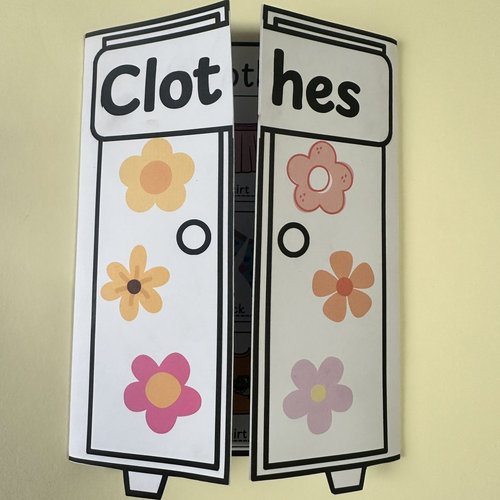 My Clothes我的服装衣服主题趣味小学四年级下英语翻翻书PDF素材
