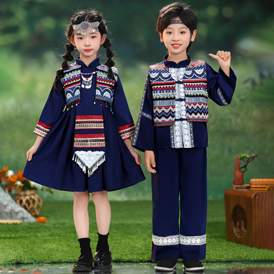 十一广西壮族服装男女童民族服装