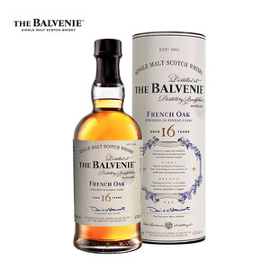 TheBalvenie百富16年苏格兰单一麦芽威士忌礼盒700ml法国桶陈酿