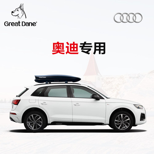 大丹犬车顶行李箱 奥迪Q3 Q5L Q7 Q8 A4 A6 超薄大容量车载旅行箱