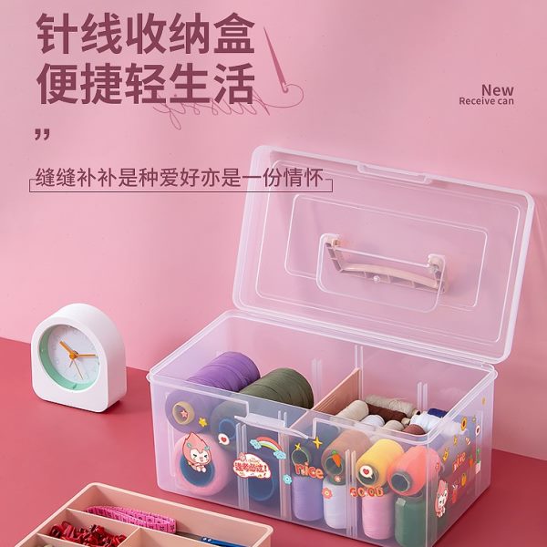 多功能便携式家用工具包缝盒手缝针针线盒缝纫线衣收纳盒盒子线小