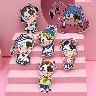 饰羽绒服烫贴 破洞补贴缝补衣服装 新款 小号卡通刺绣布贴补订牛仔裤