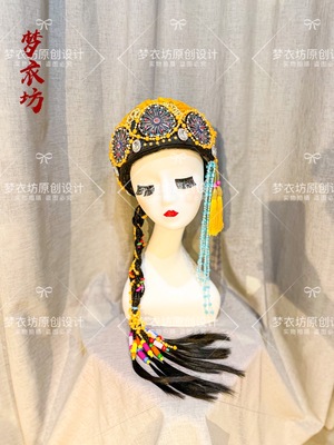 原创少数民族头饰纳西族普米族