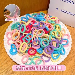儿童皮筋女童头绳宝宝发圈小女孩扎头发不伤发橡皮筋弹性好毛巾圈