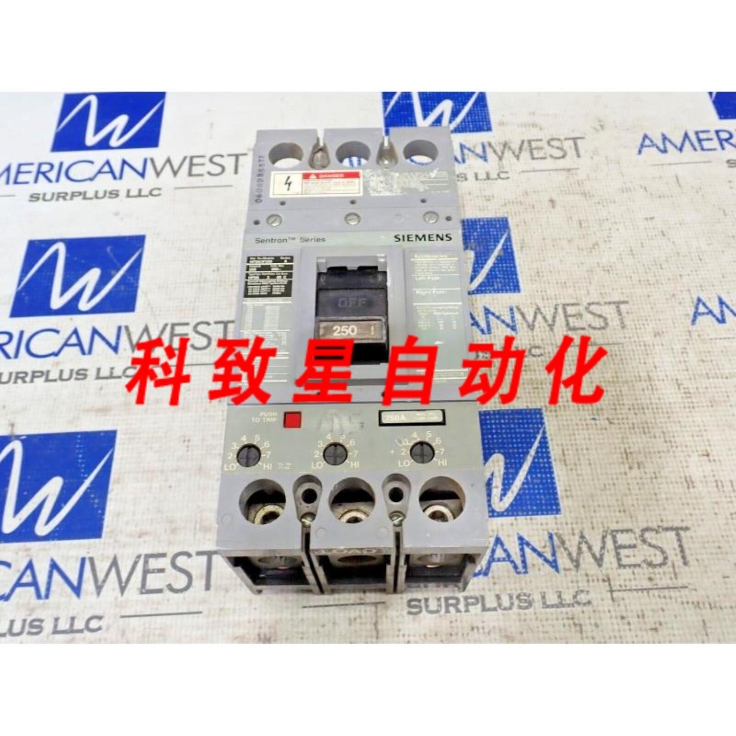 工业配件HFD63F250 3极600V 65KA 480V断路器带250A 装置