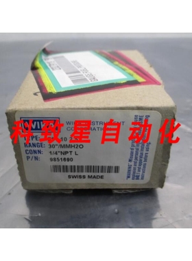 工业配件9851690 WATER GAUGE 611.10 2 5 30/MMH2O 1/4 NPTL 109