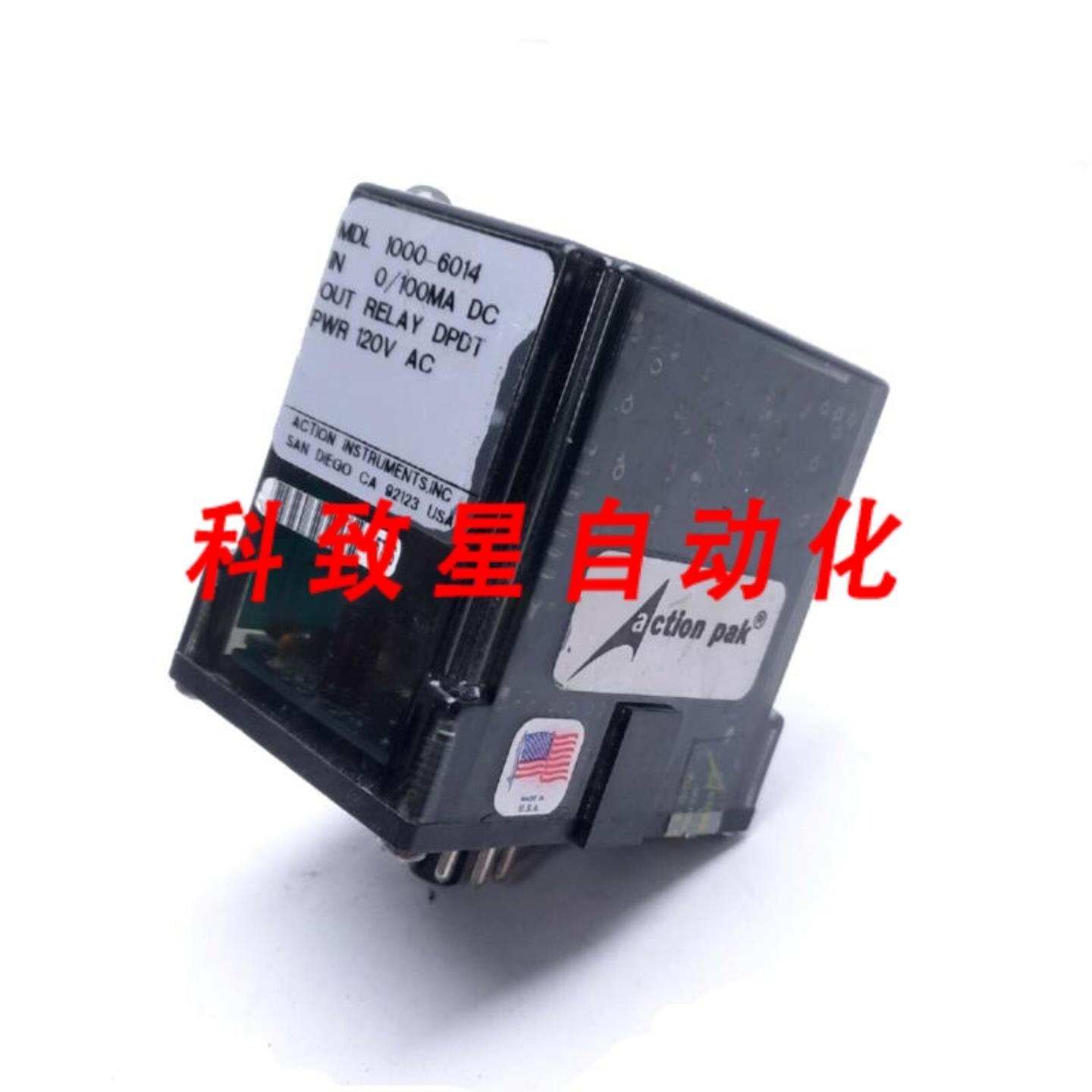 工业配件ACTION ACTIONPAK型号 1000-6014继电器11针120VAC电源