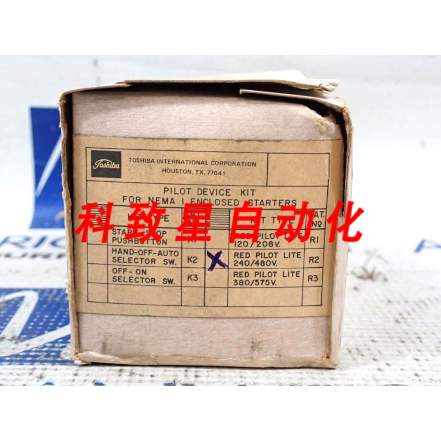 工业配件K2指示灯装置240480V 指示灯NEMA 1启动器