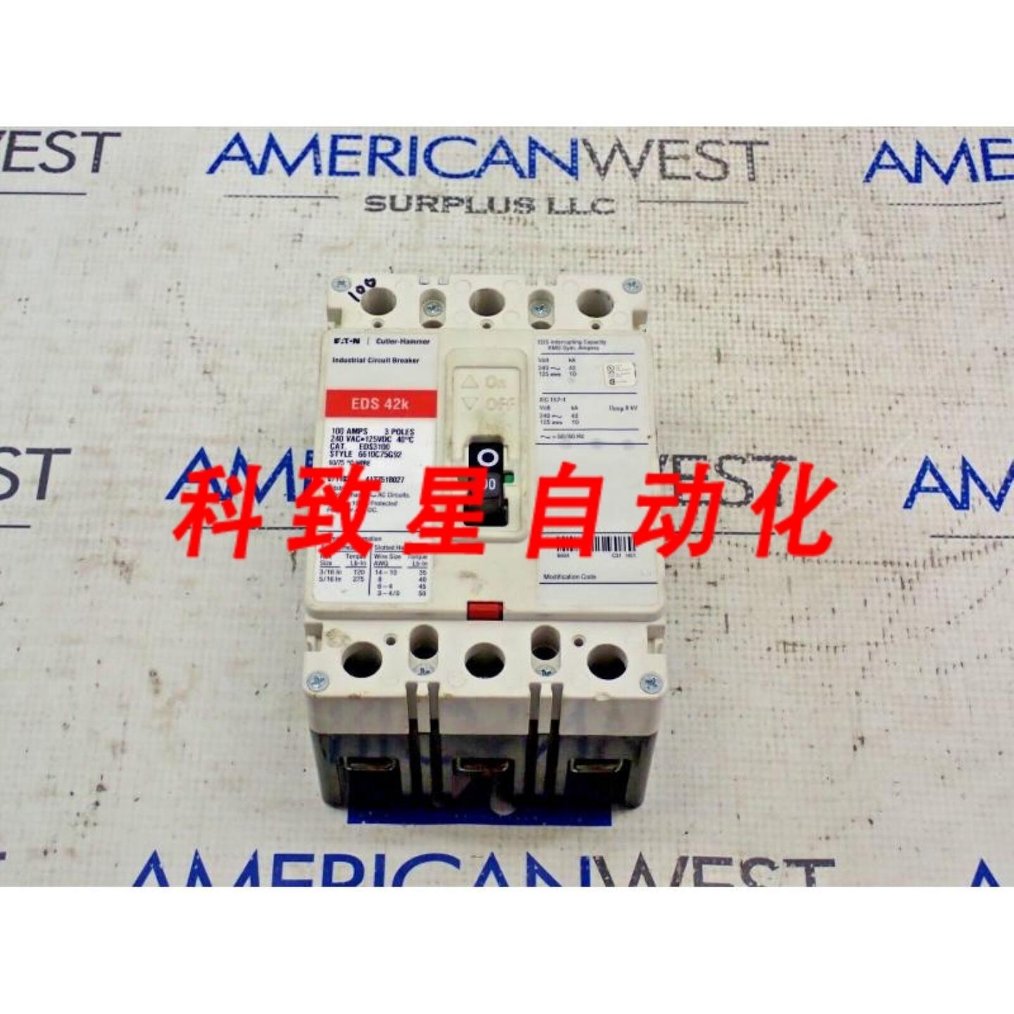 工业配件EDS3100 100安培 3极240V EDS 42K断路器