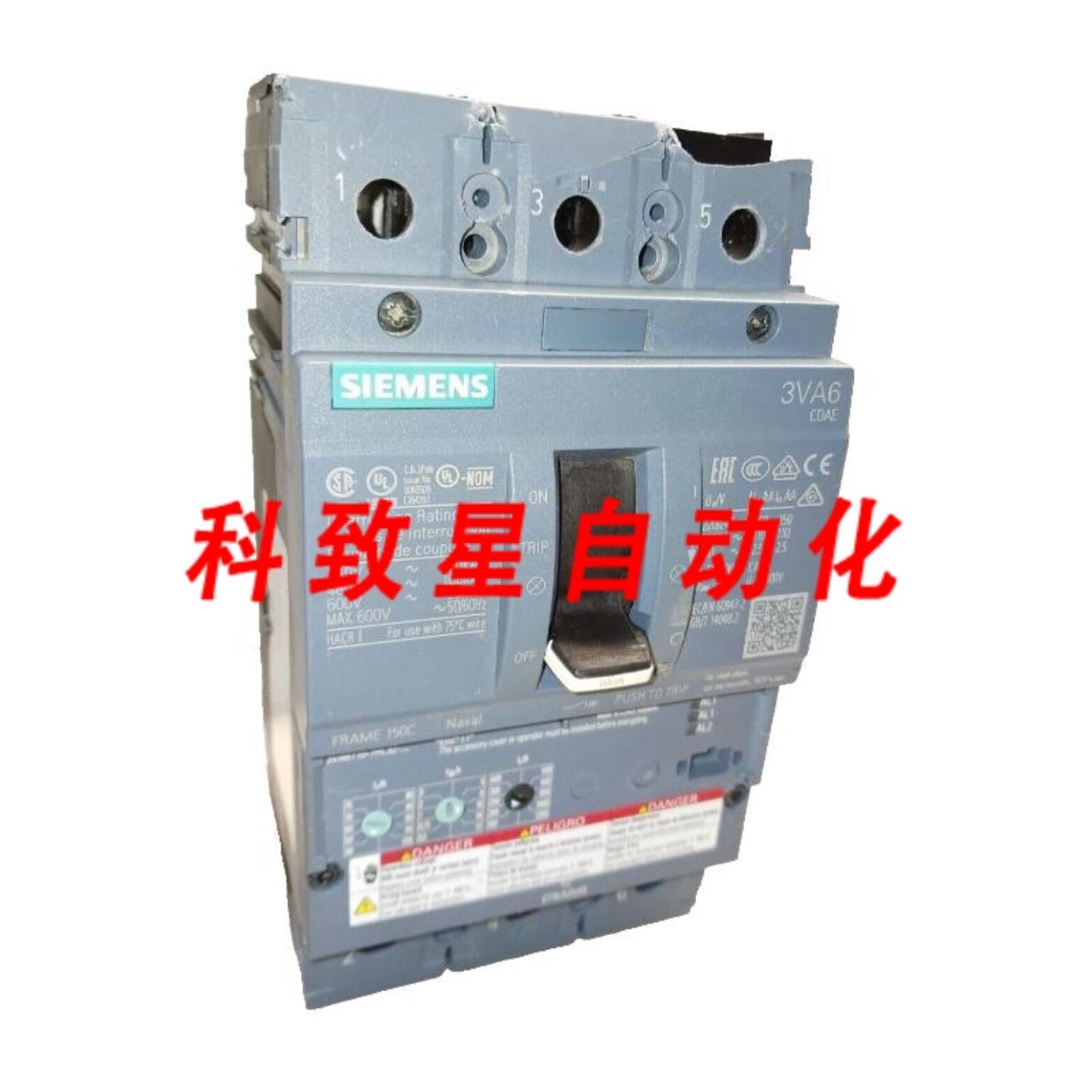 工业配件100安培断路器3极480VAC3VA6110-7HL32-0AA0