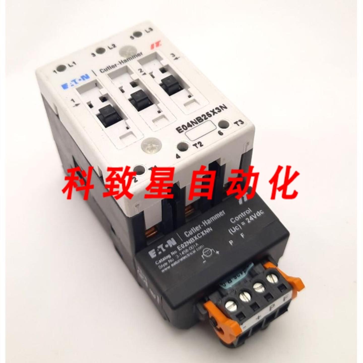 工业配件E04NB25X3N接触器启动器带E02NBXCXNN600VAC25A 3极