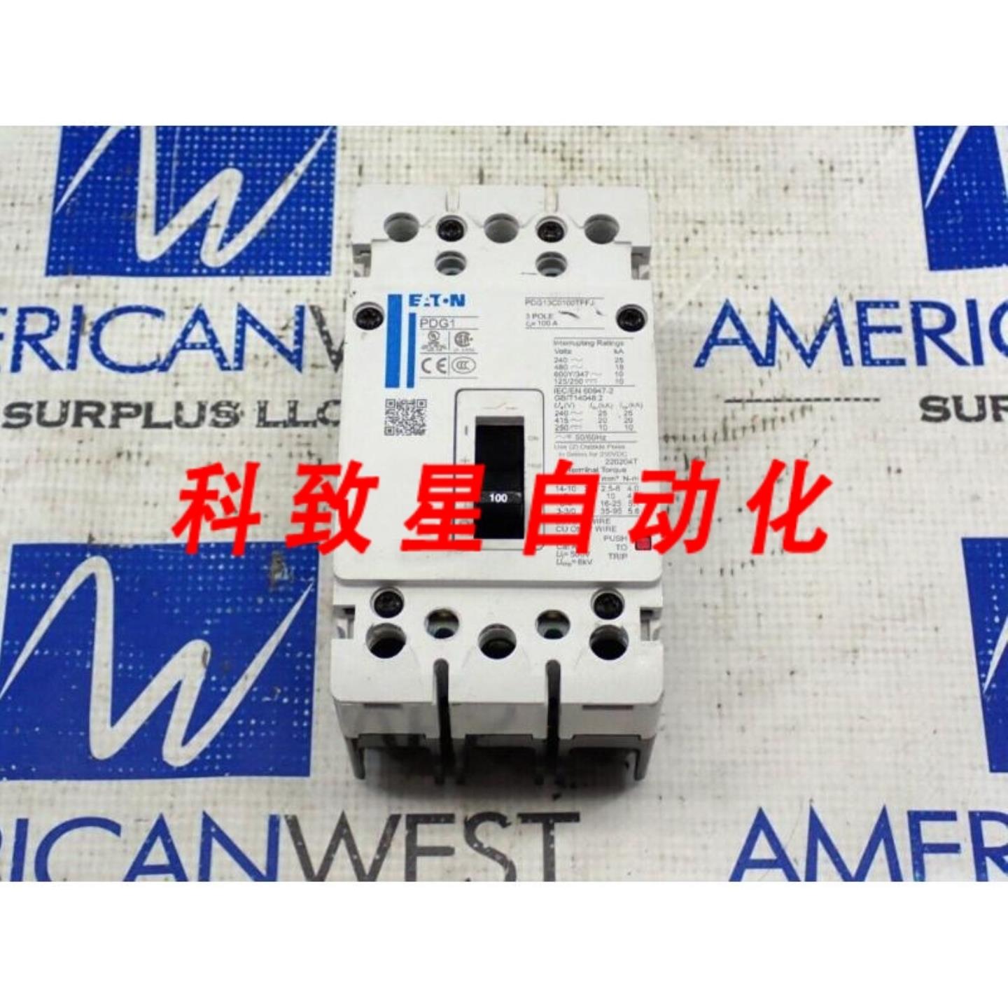 工业配件PDG13C0100TFFJ 3极100安培 600Y347伏18KA断路器