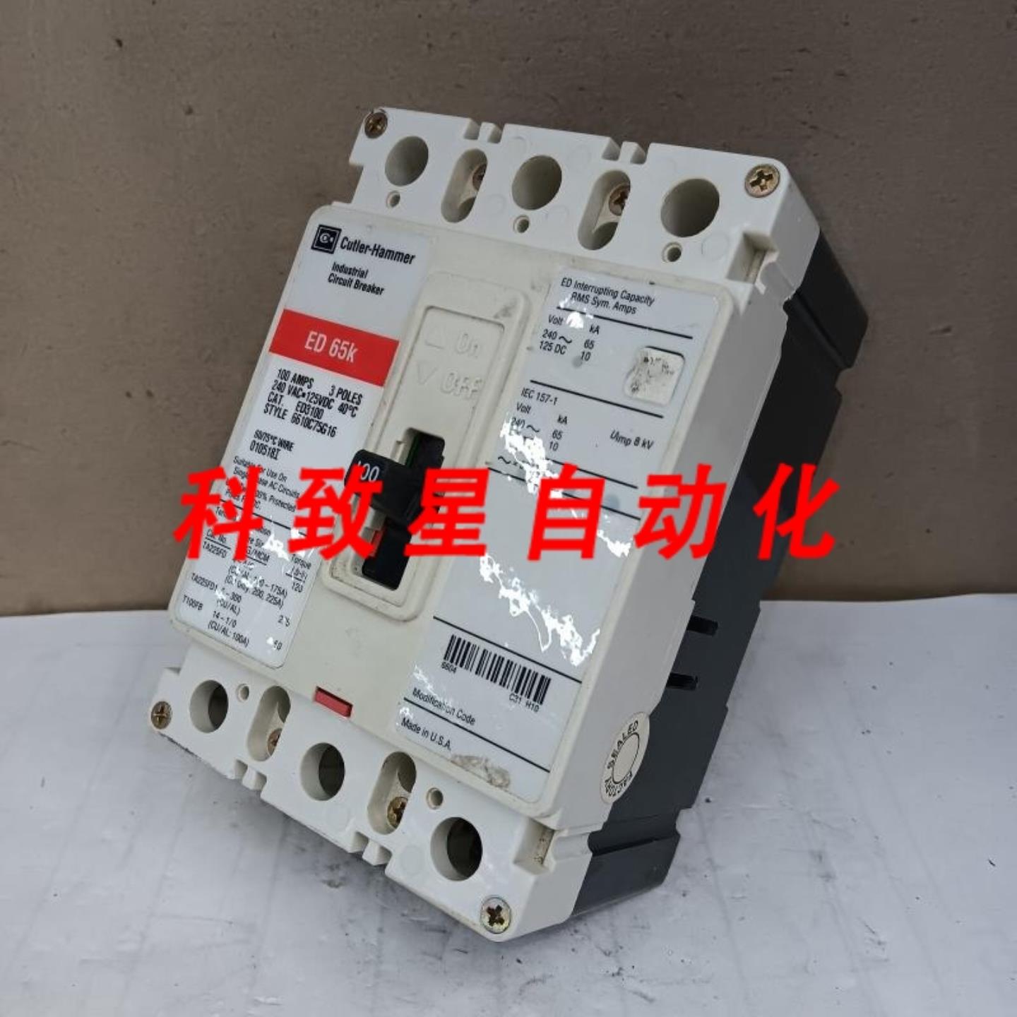 工业配件FD3100断路器100安培 3极240VAC65KA