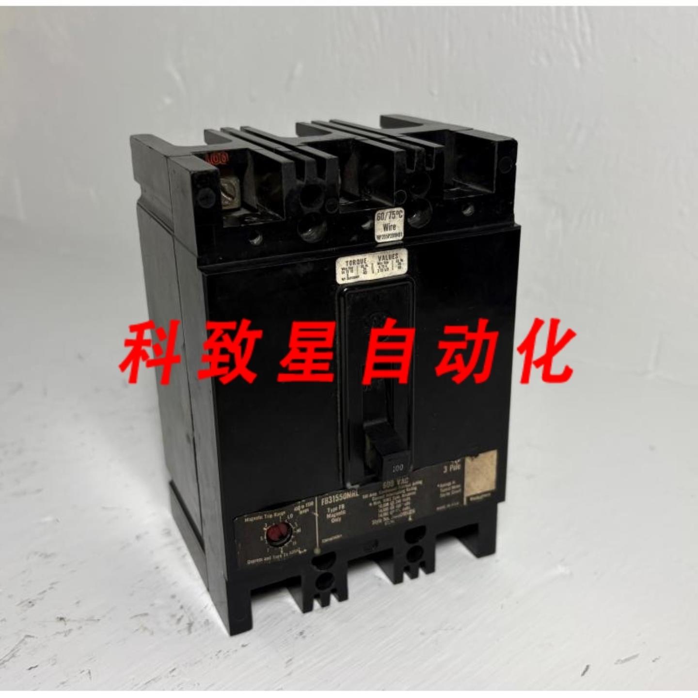 工业配件FB31550MRL 100A断路器480600V 3P FB型100安培 FB3100
