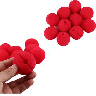 10 Pcs Hot Sale Adorable Red Ball Foam Circus Clown Nose