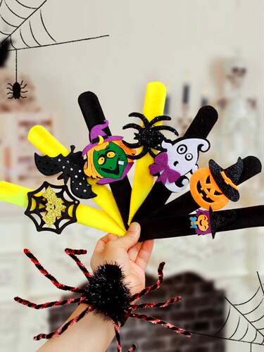 Halloween Children's Pumpkin Ghost Spider Bracelet万圣节