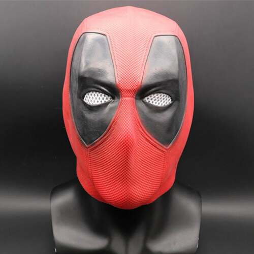 Marvel Superhero Deadpool 2 Full Head Latex Mask Halloween