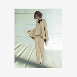 2023春秋新款 女套裝 兩件套OL通勤氣質(zhì)西服外套直筒褲 休閑西裝