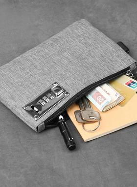 Gebwolf Lockable Money Bag Coin Purse for Cash Passports Cre