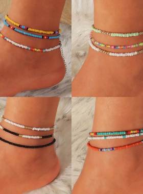 Ankle bracelet Anklet For Women Charm Color Gift Silver