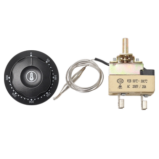 30-110度50-300度电烤箱油炸炉旋钮温控器 面汤锅温控开关220V25A