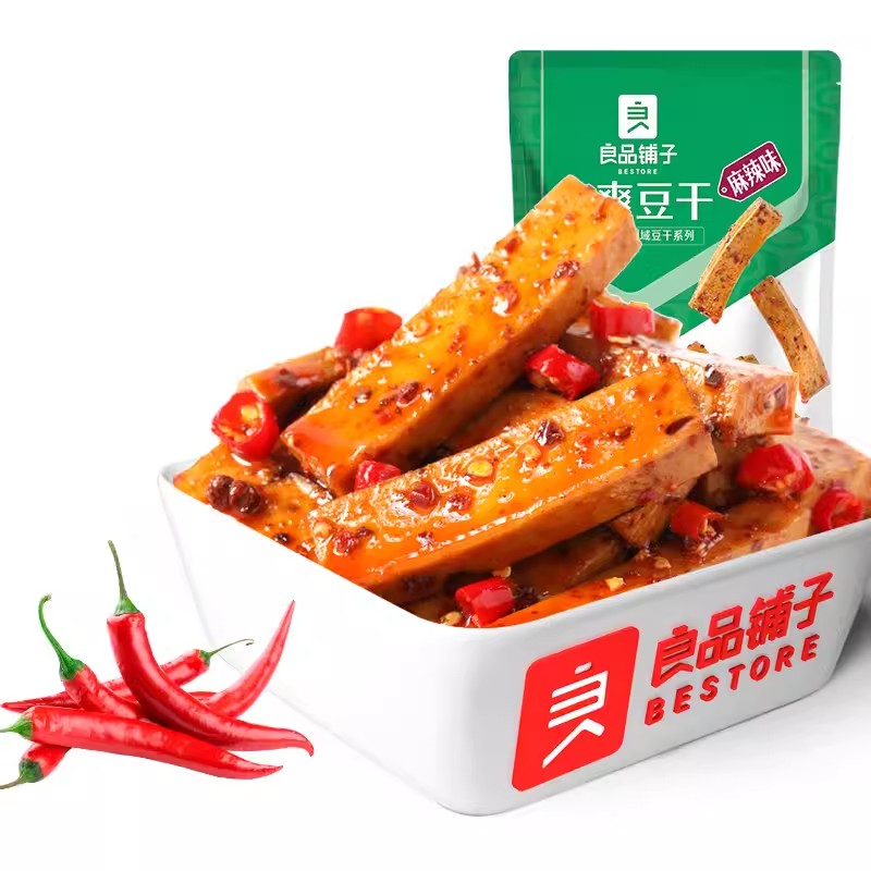 良品铺子Q爽豆干128G麻辣零食休闲小吃豆干