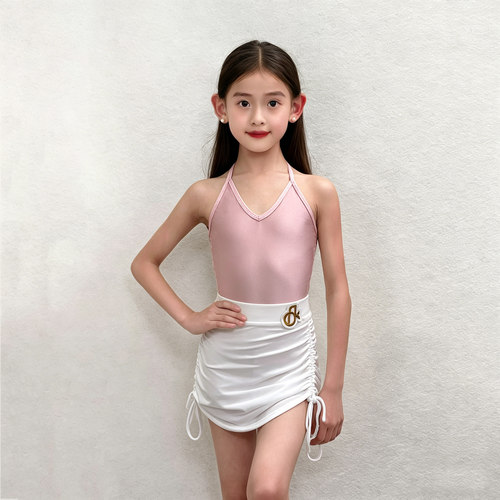 梵蒂恺新款夏季少儿拉丁舞服女童练功服儿童高级感表演演出服套装