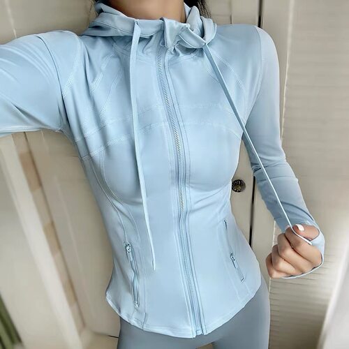 运动外套休闲瑜伽健身服拉链长袖