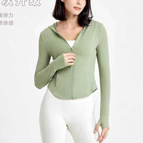 运动外套健身服修身身速干长袖女
