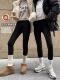加厚鲨鱼高腰收腹打底裤 保暖黑色无痕外穿 女紧身加绒健身瑜伽裤