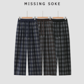 格纹棋盘裤 复古少女 6182 大潘专享