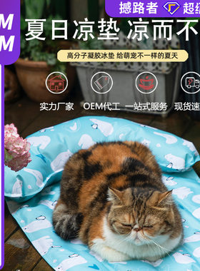 2025款夏季宠物卡通冰垫狗狗猫咪散热凝胶坐垫降温冰晶清凉席