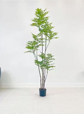 仿真绿植漆木树室内客厅盆栽落地植物香椿树家居装饰摆件高端轻