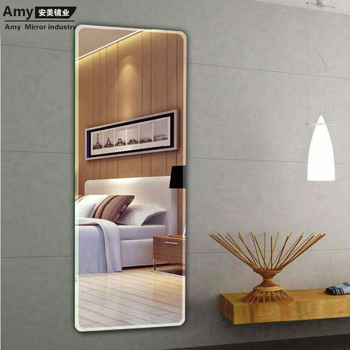厂家直销现代简约全身镜 无框穿衣镜 全身镜贴墙 定制试衣镜
