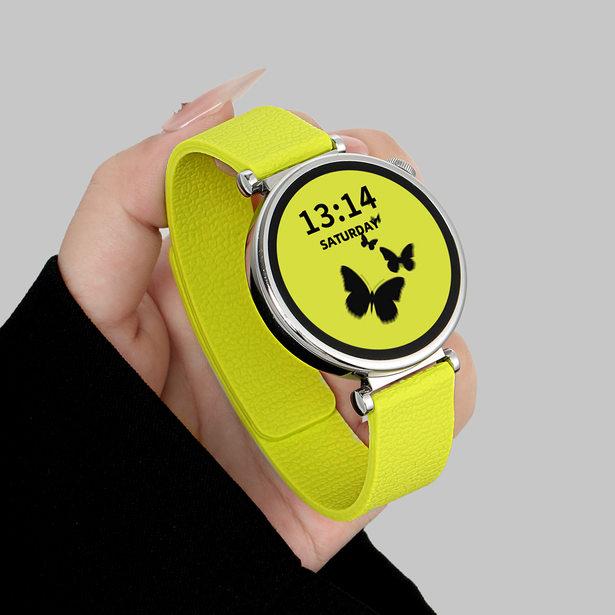 学长家创意荔枝纹硅胶软磁吸表带