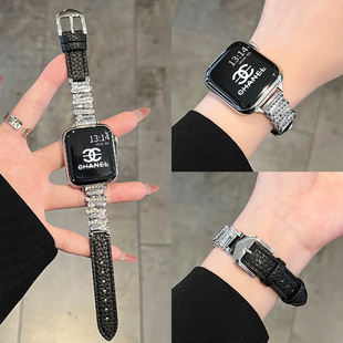 适用华为watch fit4手表带真皮系列智能运动watchfit3表链新款4pro女款专用手环腕带高级感腕表3时装秋冬手带
