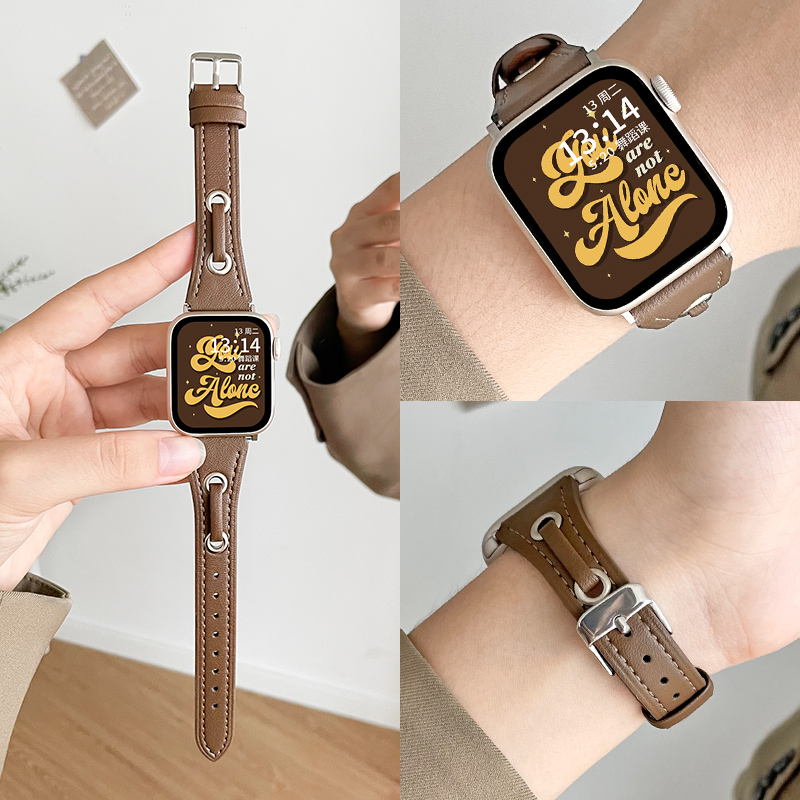 适用苹果手表新款美式小蛮腰表带
