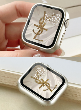 适用苹果手表s8保护壳iwatchs7保护壳膜一体iwatchse表壳applewatchse2保护套9苹果s6/s5透明10全包s11保护壳