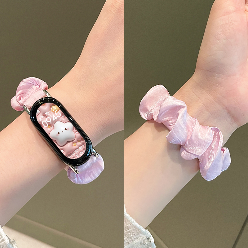学长家新款冰丝发圈表带女款