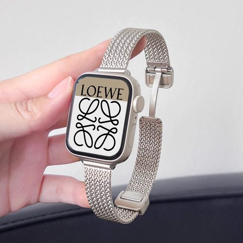 学长家麦穗款金属磁吸扣表带高级