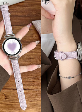 适用小米watchs4手表带创意真皮质xiaomi watchs4sport新款智能运动手表watch5腕带女款41mm专用高级感表链女